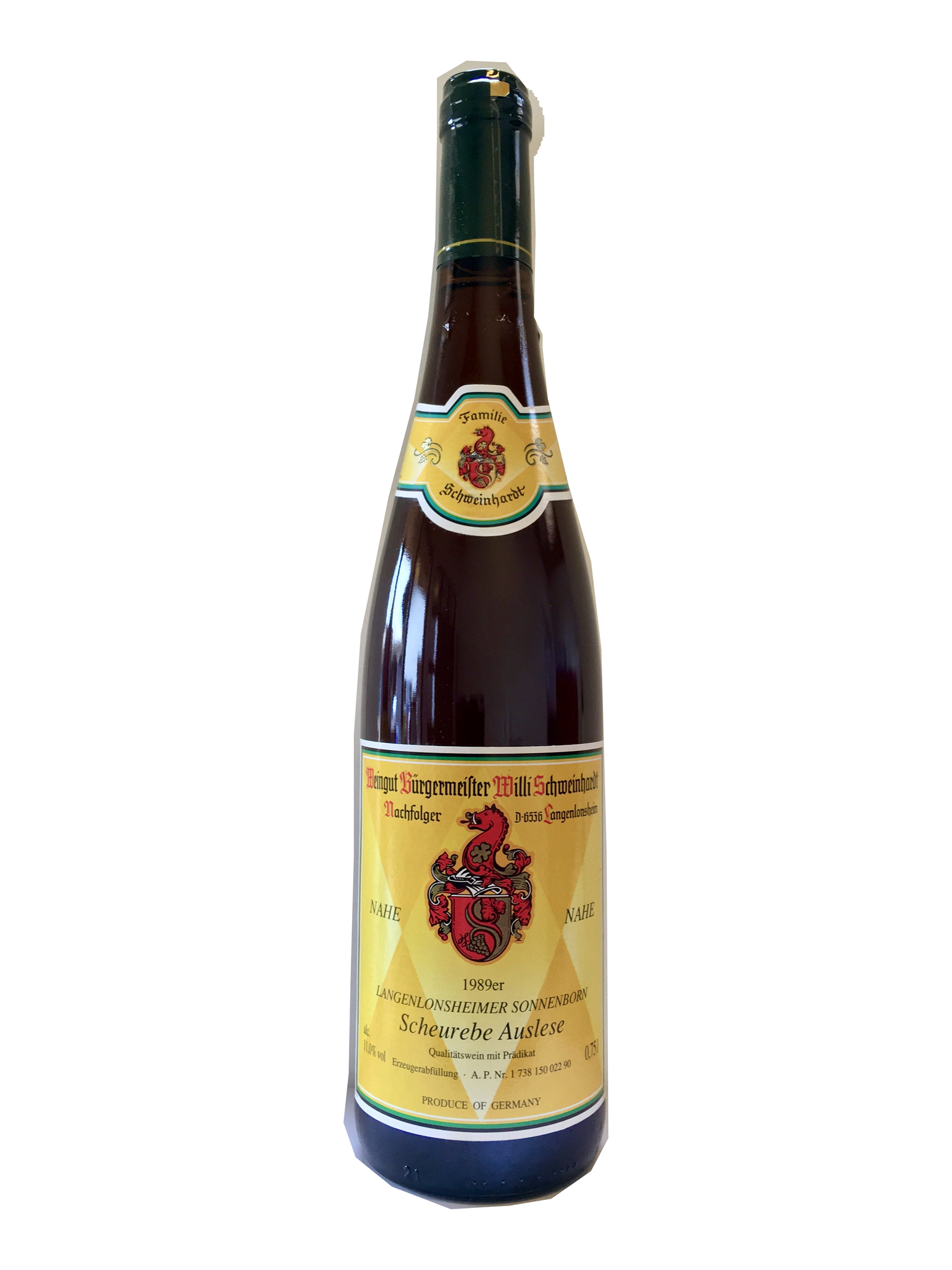 Bild von Wie wäre es mit einer Rarität: z.B. 1994 Scheurebe Auslese edelsüß