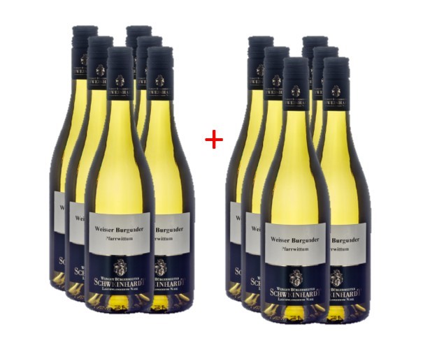 Bild von 6+6 Genussaktion – für unseren 2014 Weißer Burgunder, Pfarrwittum - im Holzfaß ausgebaut, trocken 